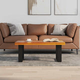 Vidaxl salontafel massief teakhout hars 100x50 cm