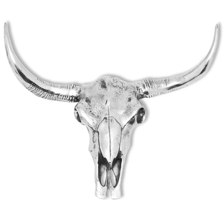 VidaXL Totenkopf Wanddekoration Aluminium Silber