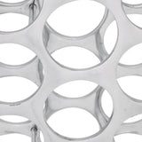 Vidaxl wijnrek 27 flessen zilverkleurig aluminium