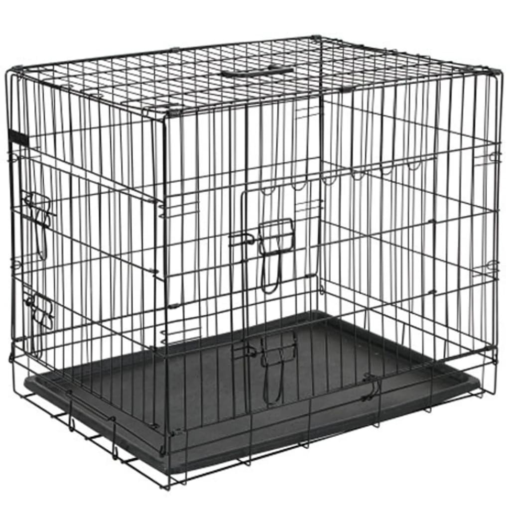 @Pet Hondenbench 107x70x77.5 cm Metall Black 15004