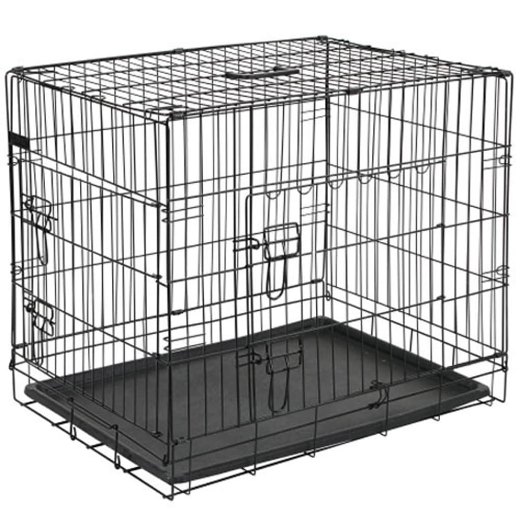@Pet Hondenbench 107x70x77.5 cm Metall Black 15004