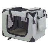 @pet @pet Dog Travel Basket Nylon 90x61x65 cm Grau 11074