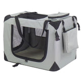@pet @pet Dog Travel Basket Nylon 90x61x65 cm Grau 11074