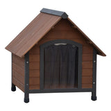 @Pet Hundedach mit Plastikklappen rostique 102x82x87 cm braun