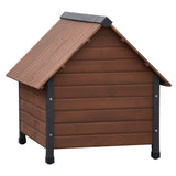 @Pet Hundedach mit Plastikklappen rostique 102x82x87 cm braun