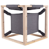 Quapas! Katzenbett mit Hängematte Catcube M 54x54x54 cm Grau