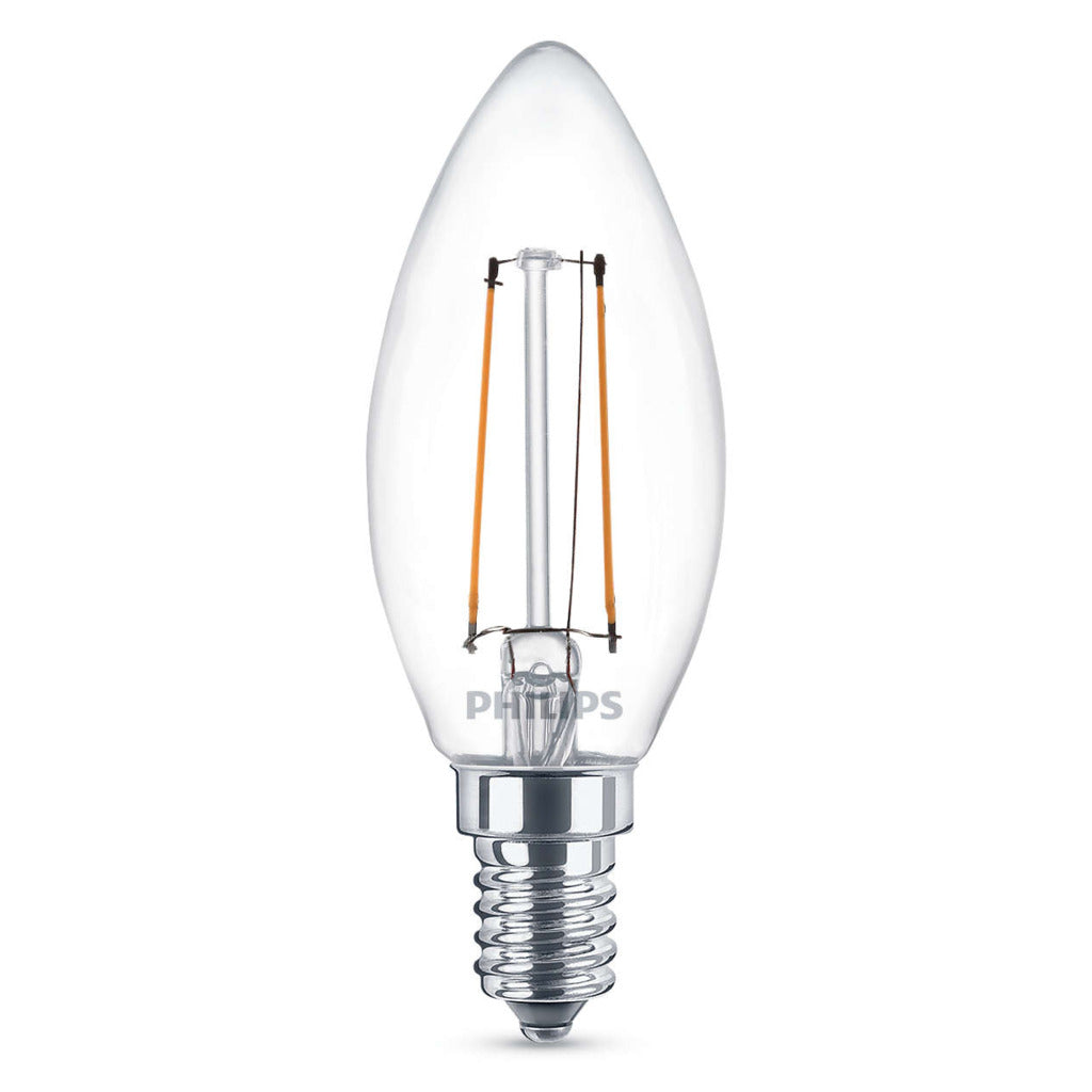 Philips LED Classic 25W (2W) B35 E14 WW CL ND 1BC 4 Beleuchtung