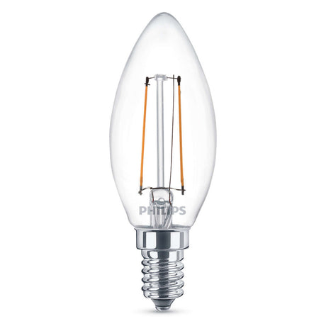 Philips LED Classic 25W (2W) B35 E14 WW CL ND 1BC 4 Beleuchtung
