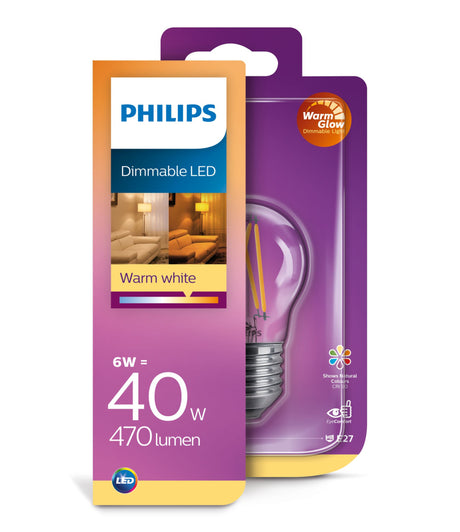 Philips LED Classic 40W P45 E27 CL WGD90 SRT4 Beleuchtung