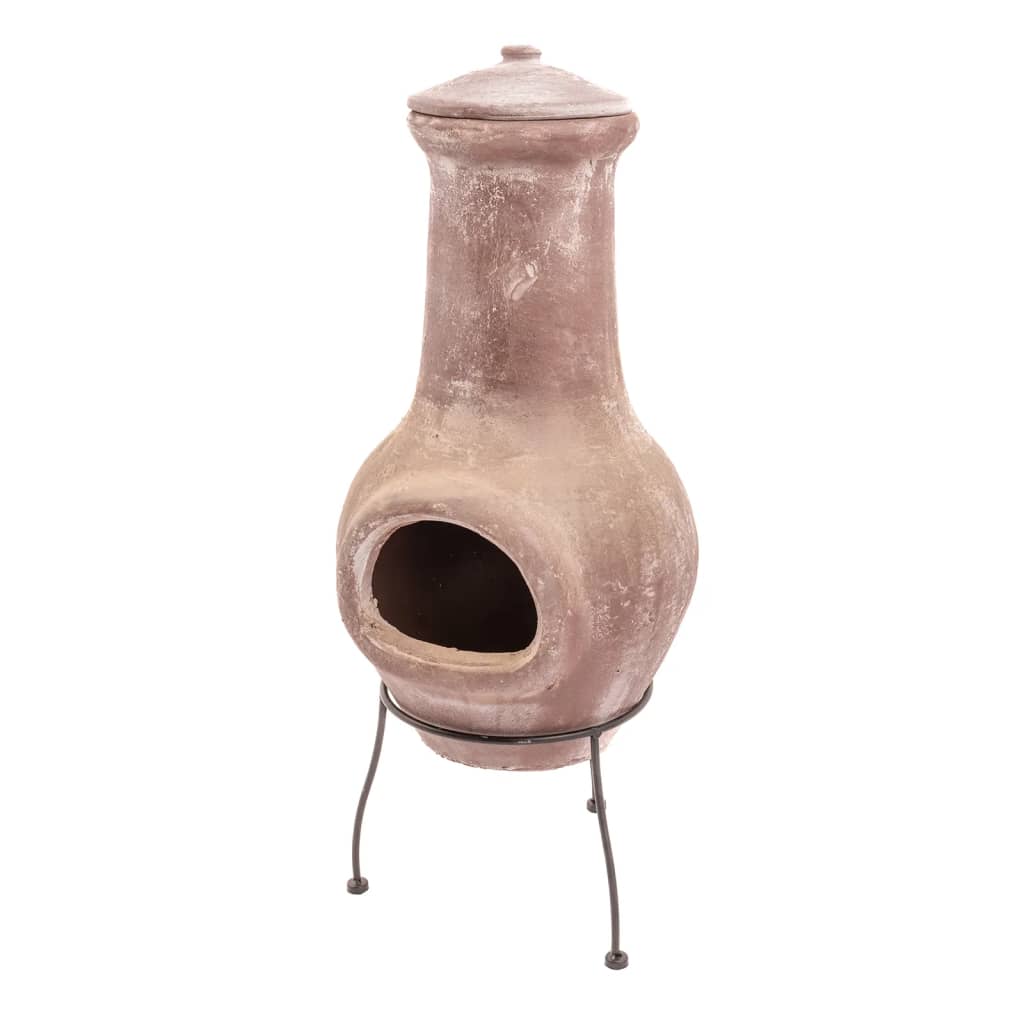 Rotfeuer Kamin Salamanca 36x36x85 cm Ton dunkelrot
