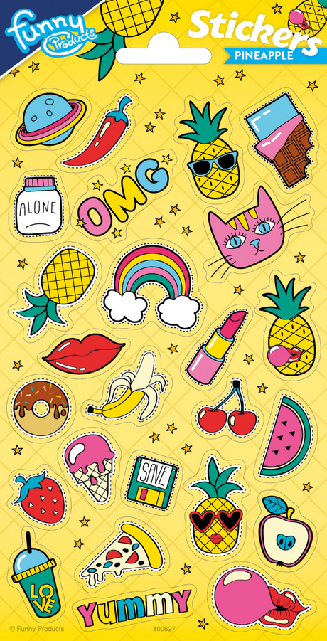 Totum-Aufkleberbogen Twinkle – Ananas