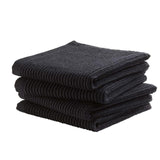 Ddddd Geschirrtuch Basic Schwarz 30x30cm 4 Stk