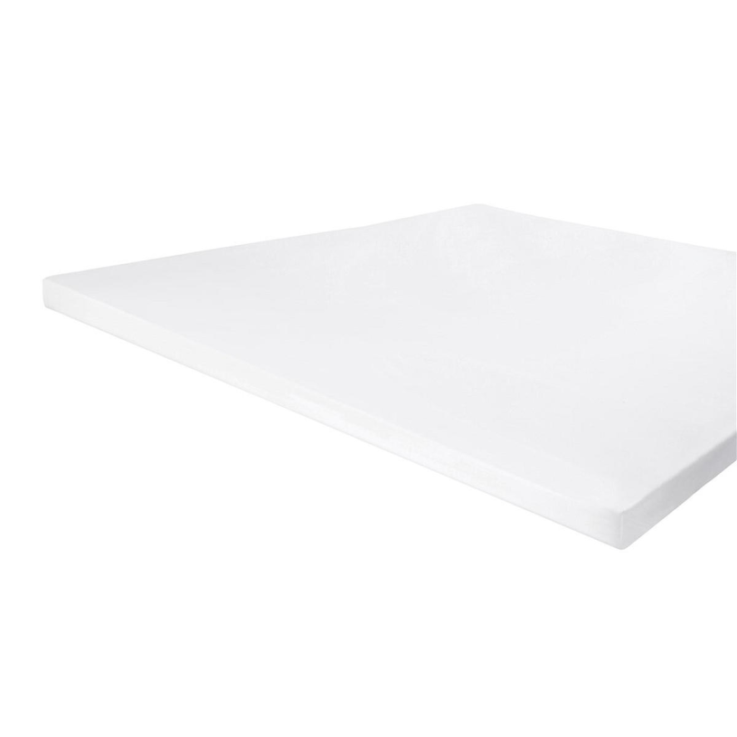 Byrklund hoeslaken basics topper 140x200x10cm - wit