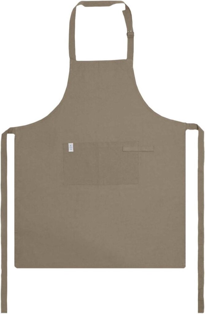 Excellent Houseware EM Kitchen Küchenschürze Taupe 75 x 90 cm 1 Stück