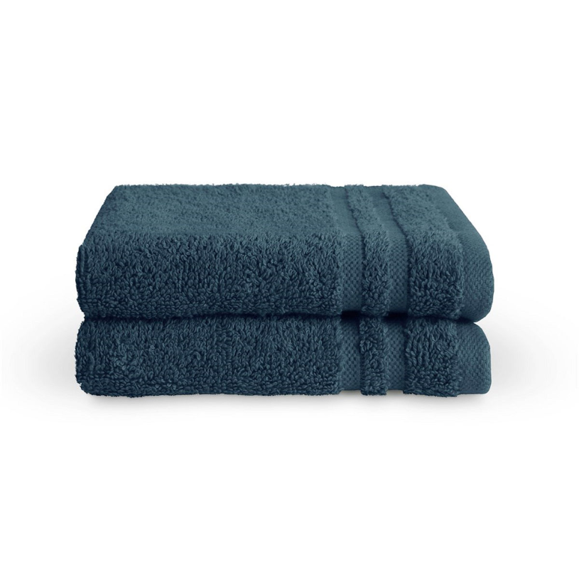 Byrklund bath basics gastendoek 30x50cm - d. blauw - 2 stuk