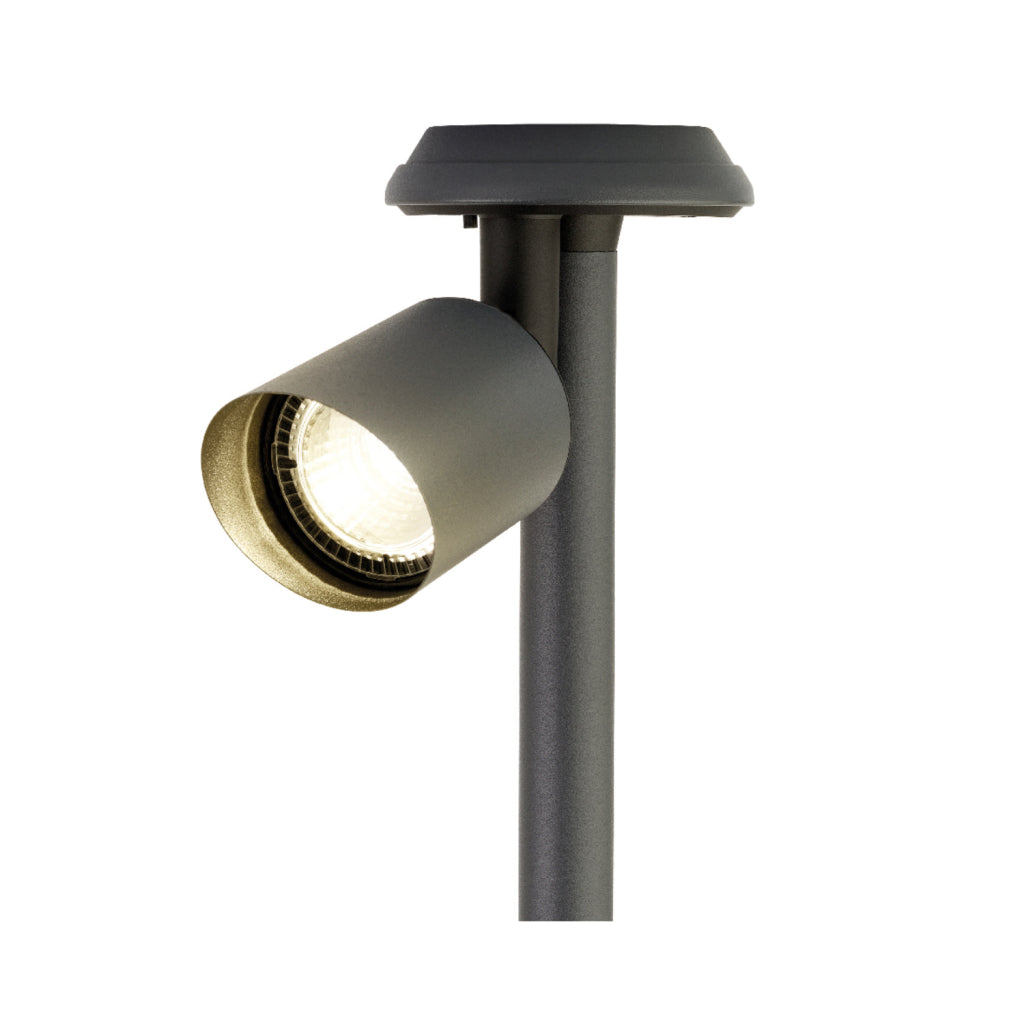 Lumineo Solar-Gartenstrahler schwarz