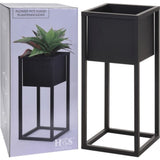 Hs Kollektion Blumenpot auf Standard 50 cm Metallschwarz