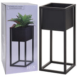 Hs Kollektion Blumenpot auf Standard 50 cm Metallschwarz