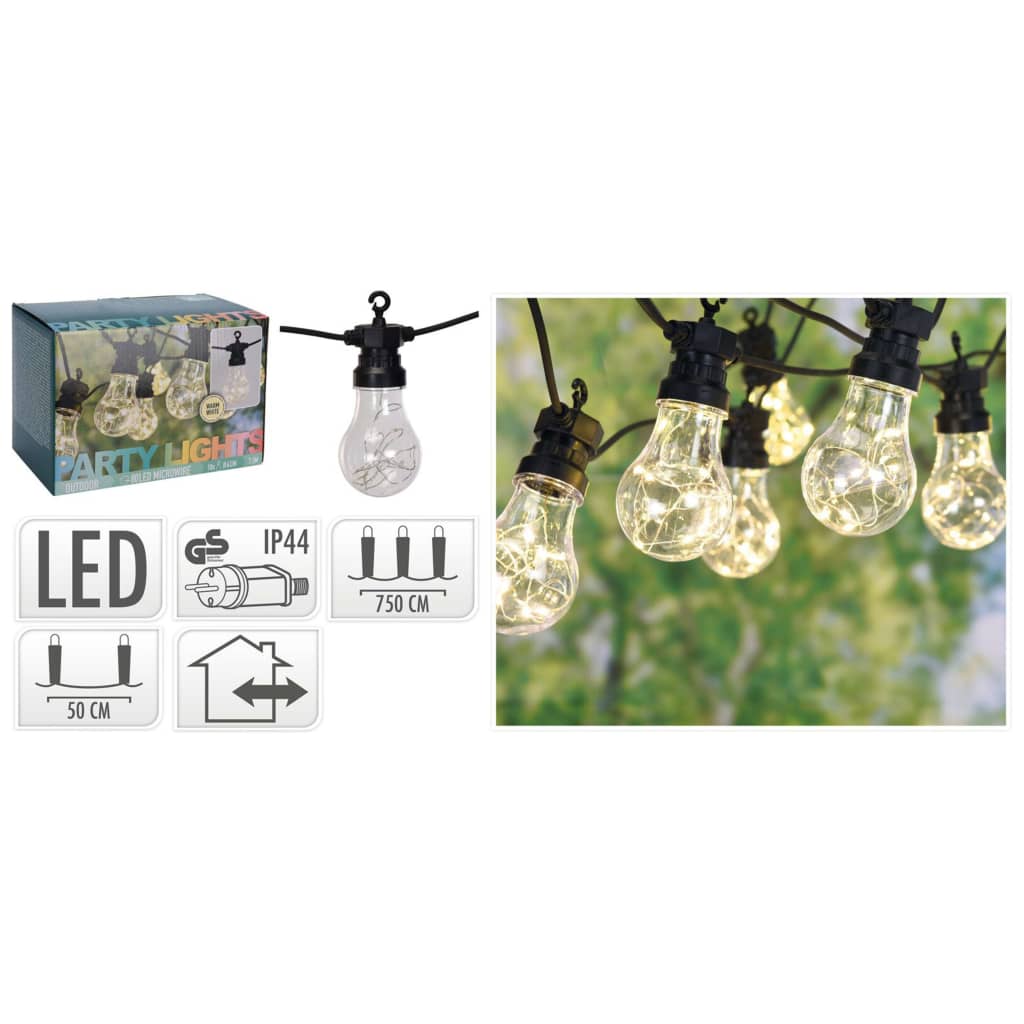 Prograrden Progarden Party -Beleuchtung mit 100 Lampen LED