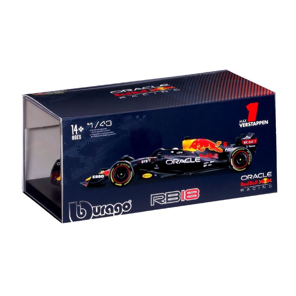 Bburago Red Bull Max Verstappen RB18 Formel 1 Saison 2022