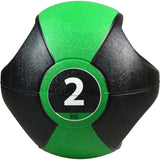 Pure2Improve Pure2Improve Medicine Ball mit Griffen 2 kg grün