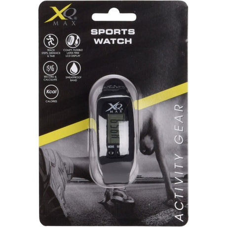 Xq max Sportuhr schwarz