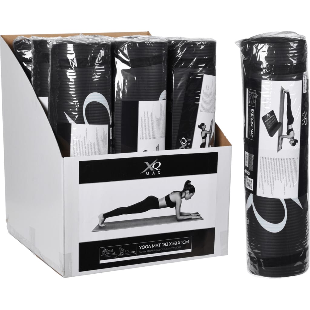 XQ Max Yogamat 183x58x1 cm schwarz