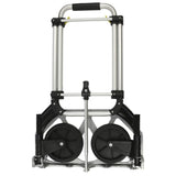 Proplus Faltbares Gepäcktrolley 70 kg Aluminium Silber Schwarz