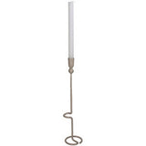 No brand Weihnachtskerzenhalter Metall beige 8x8x40 cm