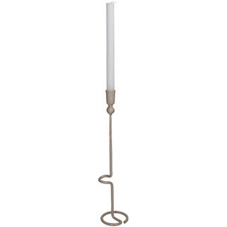 No brand Weihnachtskerzenhalter Metall beige 8x8x40 cm
