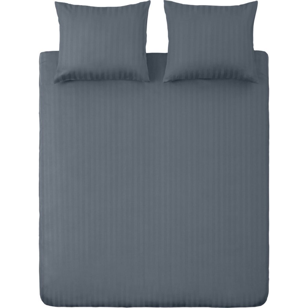 Ten Cate Baumwollsatin-Einzelbettbezug, gestreift, 140 x 200, 220 cm, dunkelblau