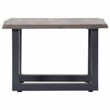 Vidaxl salontafel met natuurlijke randen 60x60x40 cm acaciahout grijs