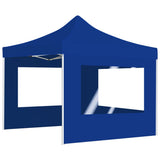 Vidaxl Partytent faltbar mit Wänden 3x3 m Aluminiumblau