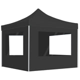 Vidaxl Partytent faltbar mit Wänden 3x3 M Aluminium Anthrazit