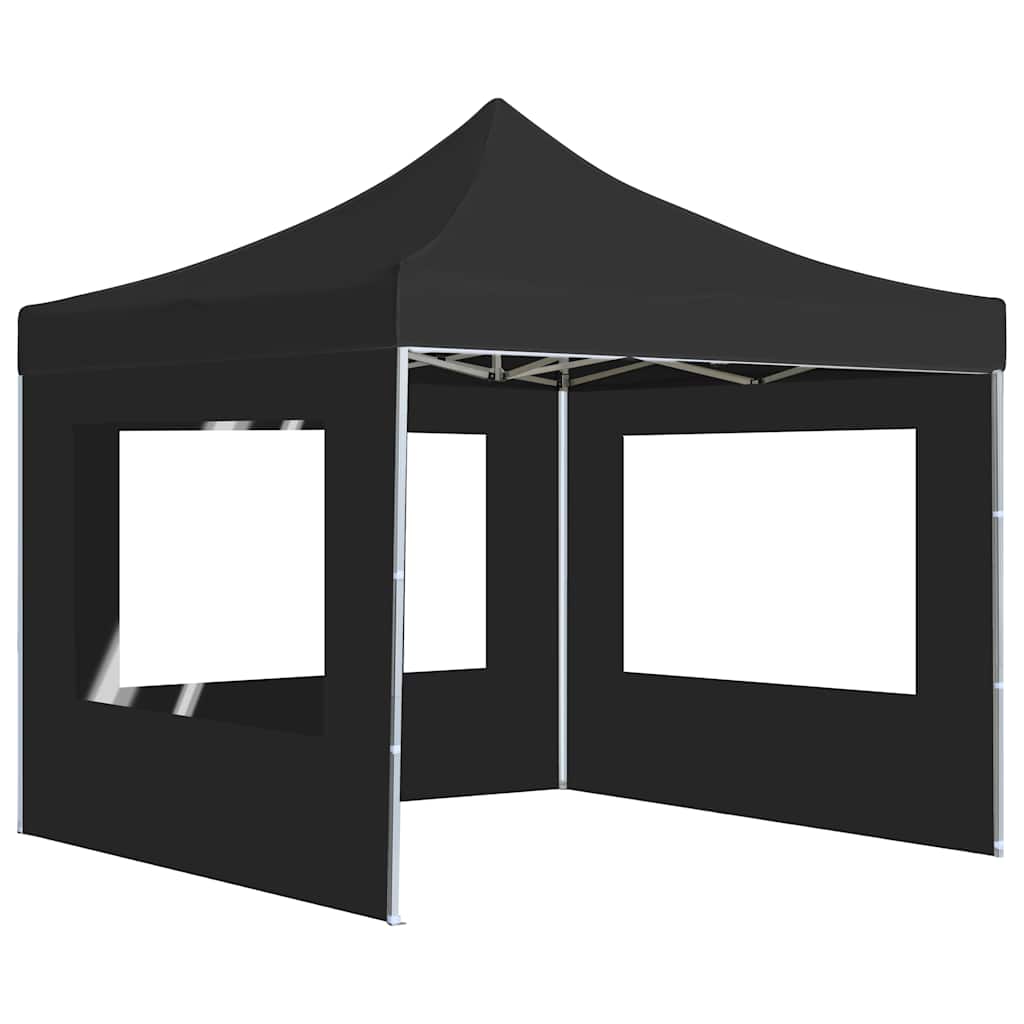 Vidaxl Partytent faltbar mit Wänden 3x3 M Aluminium Anthrazit