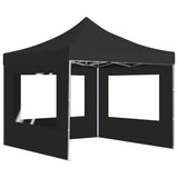 Vidaxl Partytent faltbar mit Wänden 3x3 M Aluminium Anthrazit