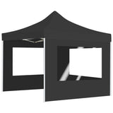 Vidaxl Partytent faltbar mit Wänden 3x3 M Aluminium Anthrazit