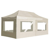 Vidaxl partytent inklapbaar met wanden 6x3 m aluminium crème