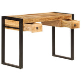 Vidaxl bureau met 2 lades 110x50x77 cm massief mangohout
