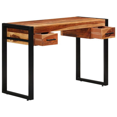 Vidaxl bureau met 2 lades 110x50x77 cm massief acaciahout
