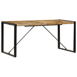 Vidaxl eettafel 160x80x75 cm massief mangohout
