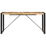 Vidaxl eettafel 160x80x75 cm massief mangohout