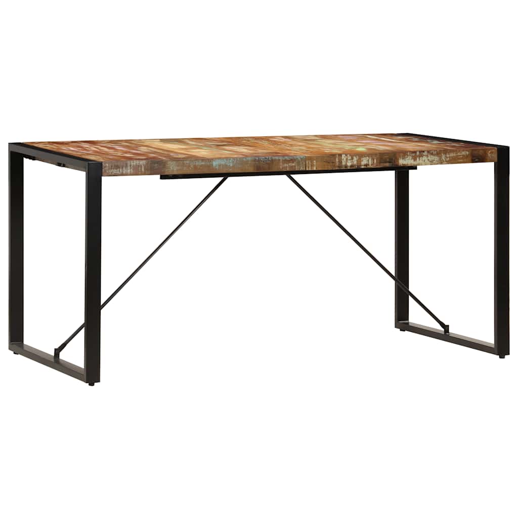 Vidaxl eettafel 160x80x75 cm massief gerecycled hout