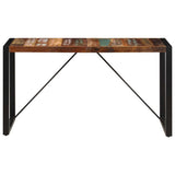 Vidaxl eettafel 140x70x75 cm massief gerecycled hout