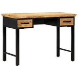 Vidaxl schrijftafel 110x50x76 cm massief mangohout