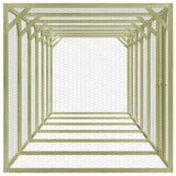Vidaxx Hühnerstall 9x1,5x1,5 m Stahl