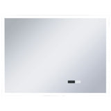 Vidaxl Badezimmerspiegel LED mit Berührungssensor und Zeitanzeige 80x60 cm