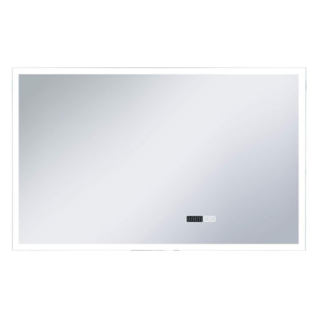 Vidaxl Badezimmerspiegel LED mit Berührungssensor und Zeitanzeige 100x60 cm