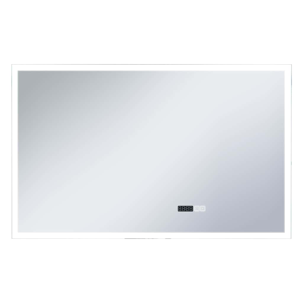 Vidaxl Badezimmerspiegel LED mit Berührungssensor und Zeitanzeige 100x60 cm