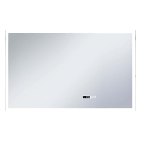 Vidaxl Badezimmerspiegel LED mit Berührungssensor und Zeitanzeige 100x60 cm